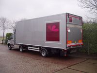 minitrailer floristeria gris con puerta